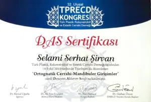 50-das sertifikası ortognatik